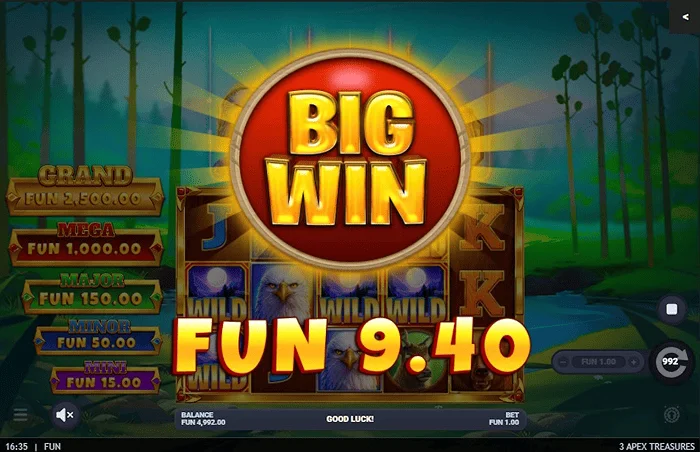 3 Apex Treasures - Big Win i Hold & Win